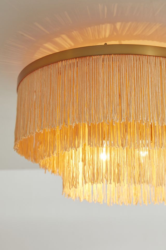 Julia Tiered Fringe Flush Mount Light #2