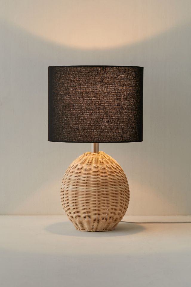 Pierce Rattan Table Lamp #3