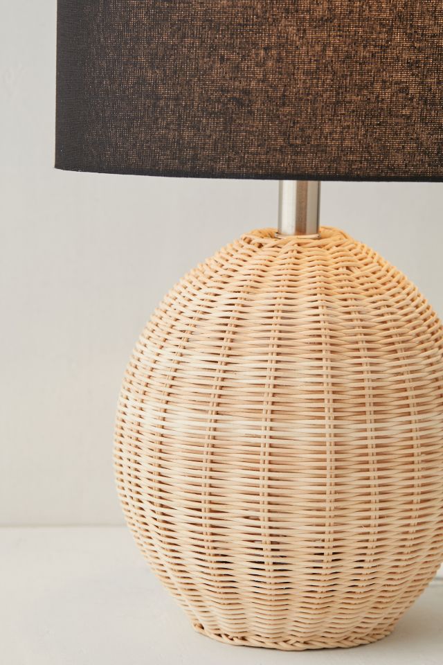 Pierce Rattan Table Lamp #4