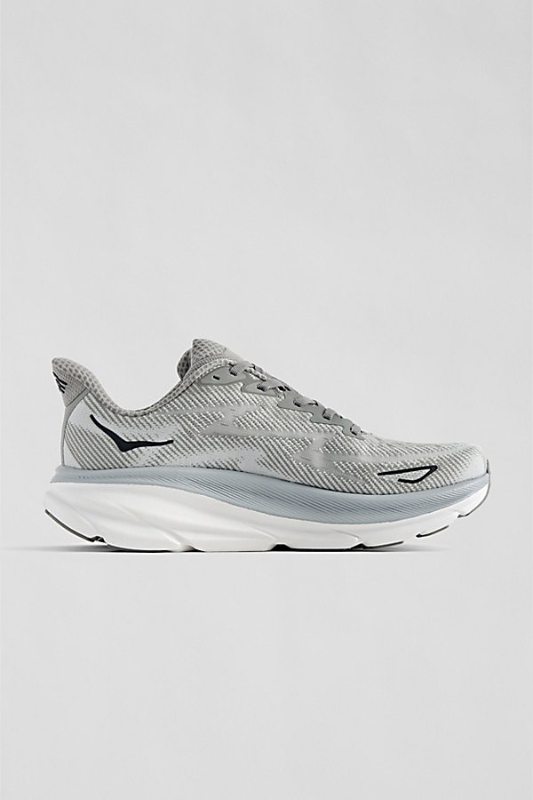 Hoka One One Clifton 9 Running Shoe In Grey