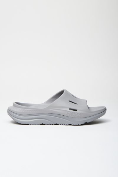 Hoka One One Ora Recovery 3 Slide Sandal In Grey