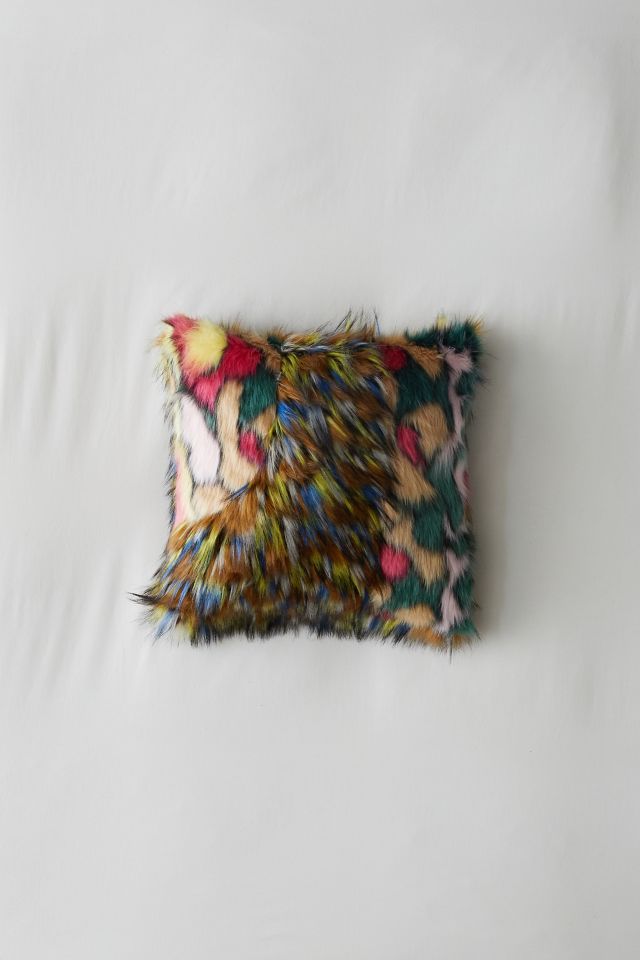 Urban Renewal Deadstock Faux Fur Throw Pillow #1