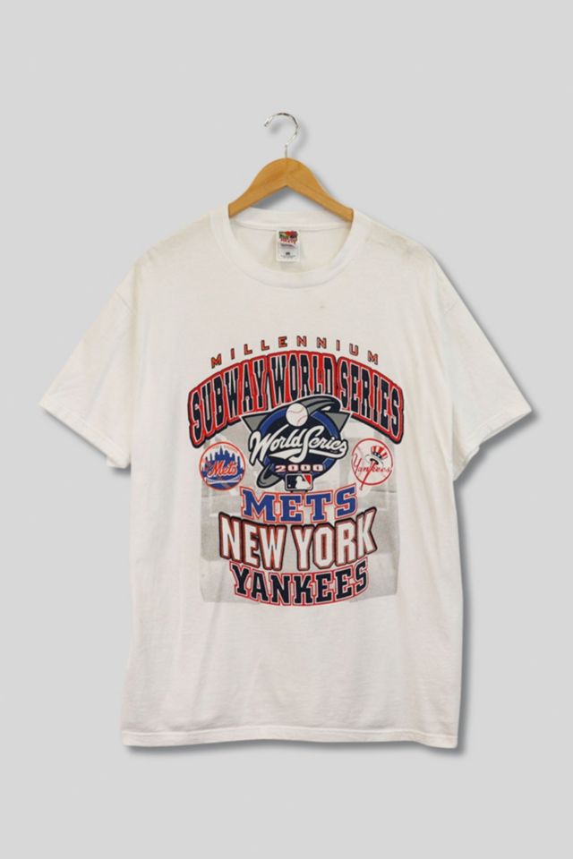 vtg Y2K NWT NEW YORK YANKEES METS SUBWAY WORLD SERIES LS t-shirt
