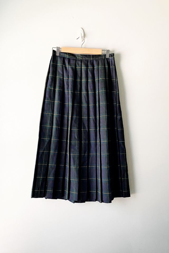 Vintage Plaid Maxi Skirt Urban Outfitters