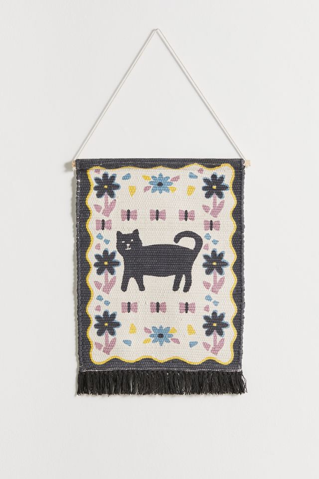 Cat Crossing Wall Hanging #1