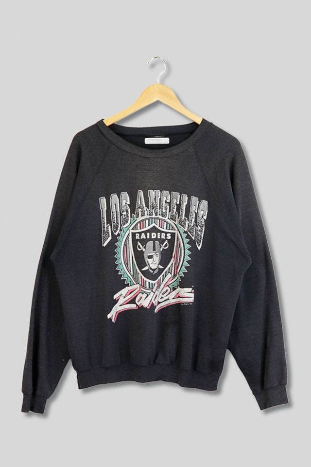 Vintage NFL (Logo 7) - Los Angeles Raiders Crew Neck Sweatshirt 1991 Large