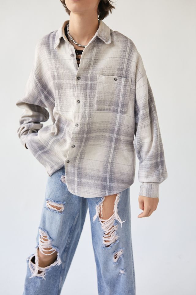 Urban Renewal Vintage Oversized Heavy Flannel Shirt #3