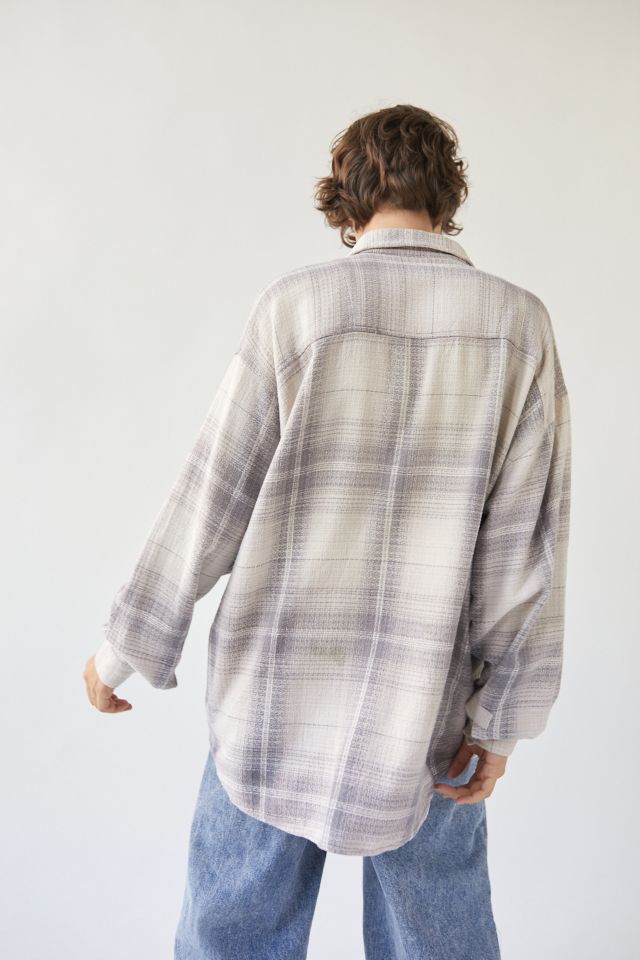 Urban Renewal Vintage Oversized Heavy Flannel Shirt #4
