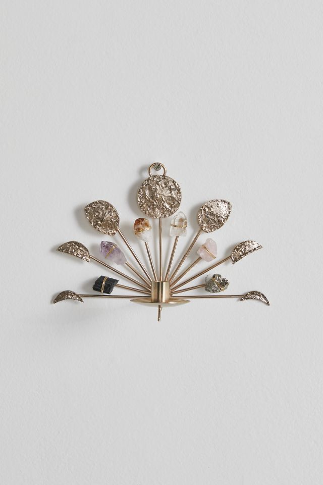 Ariana Ost Wall Mounted Lunar Crystal Candle Holder #1
