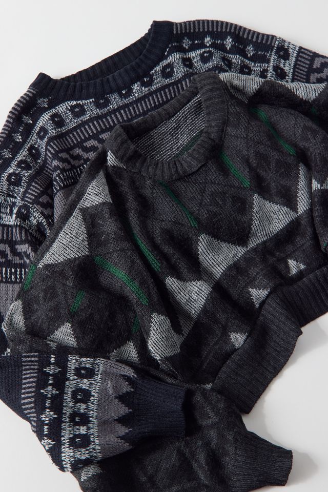 Urban Renewal Vintage Printed Cropped Sweater #1