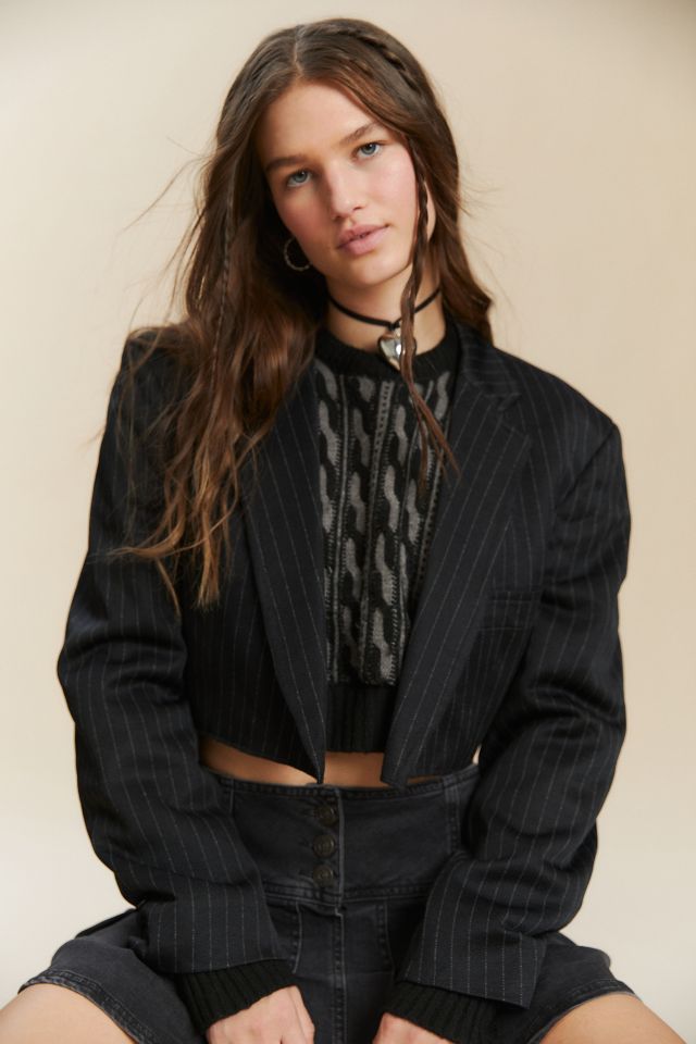 Urban Renewal Vintage Printed Cropped Sweater #3