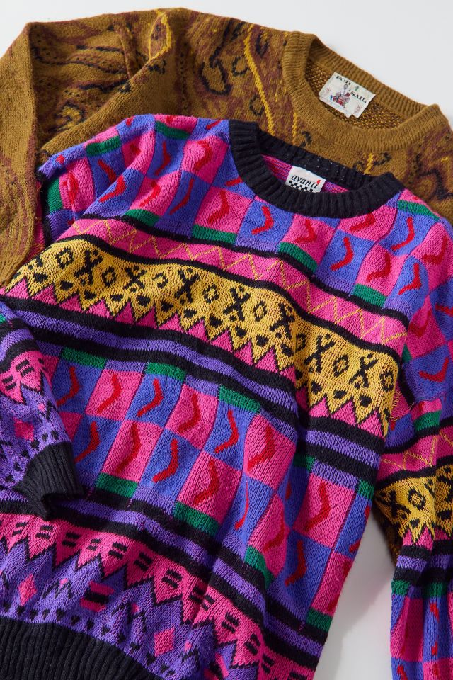 Urban Renewal Vintage Oversized Printed Sweater #1