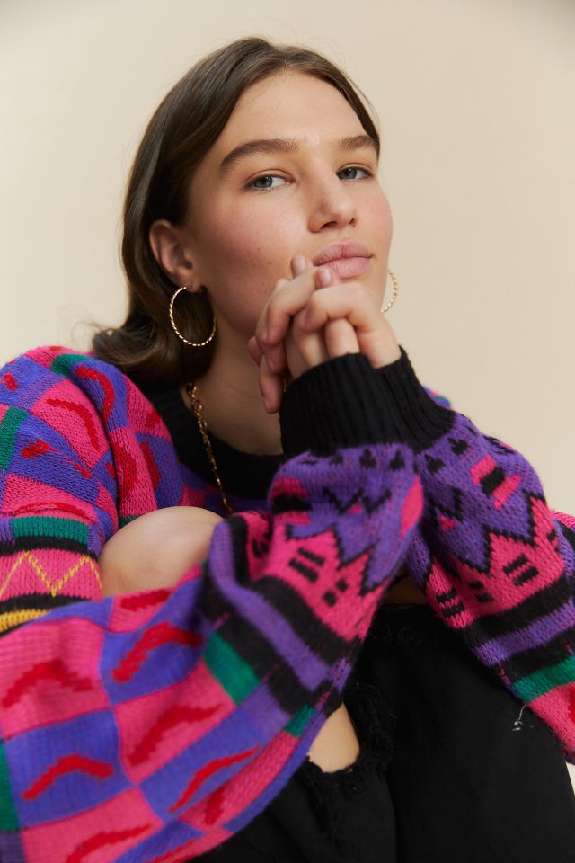 Urban Renewal Vintage Oversized Printed Sweater #2