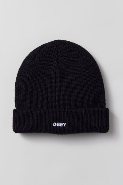 Obey Future Beanie In Black, Men's At Urban Outfitters