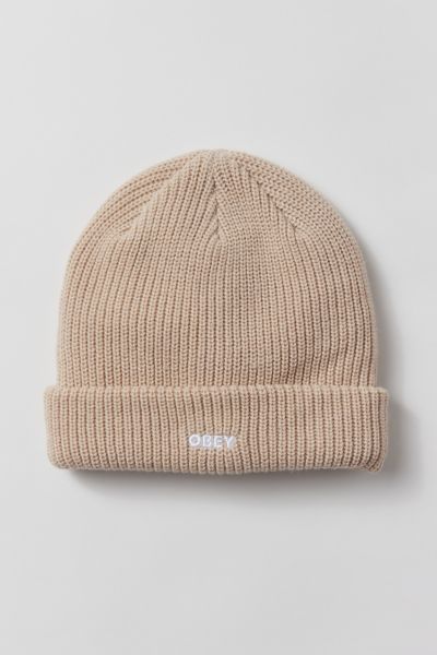 OBEY FUTURE BEANIE IN SILVER, MEN'S AT URBAN OUTFITTERS
