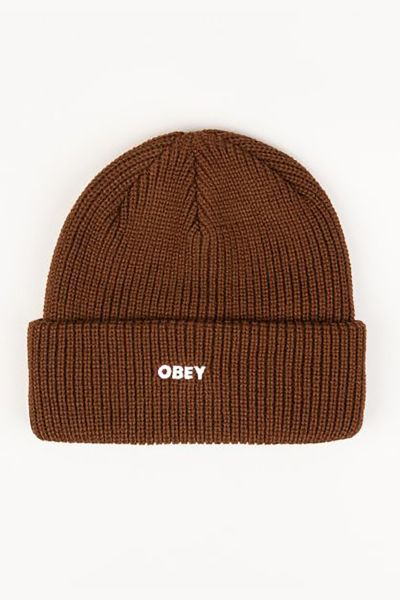 Obey Future Beanie In Brown, Men's At Urban Outfitters