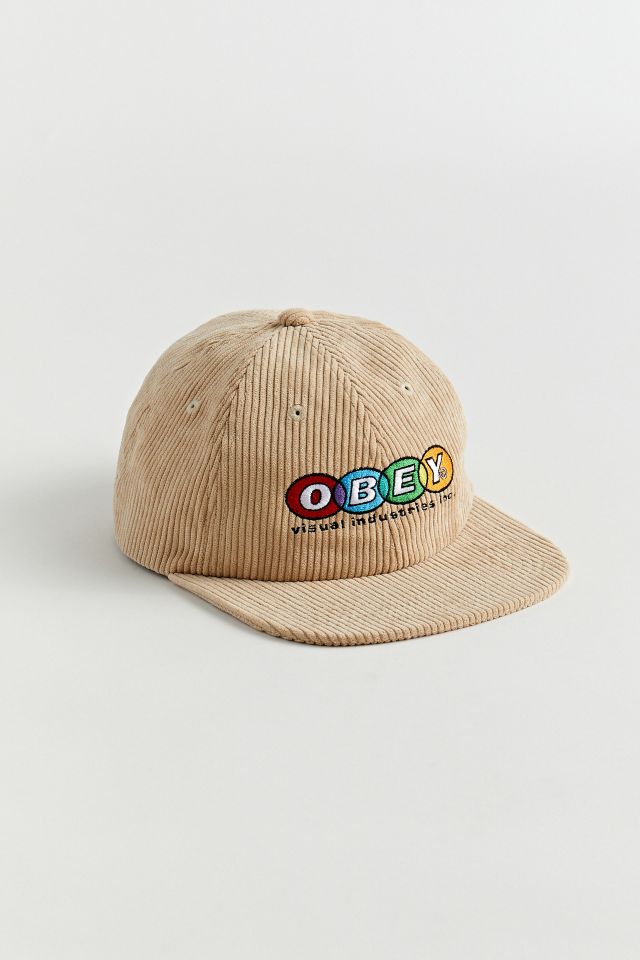 Casquette en velours côtelé à 6 panneaux Industries OBEY #1
