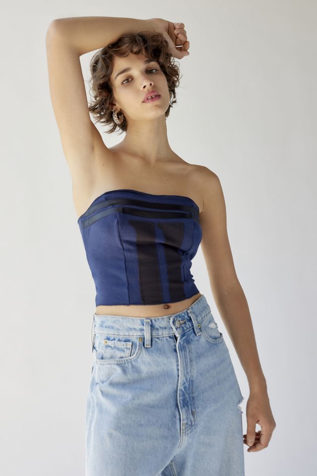 Urban Renewal Remade Number Patch Bustier Top #4