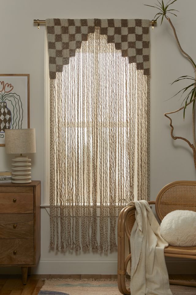Checkerboard Macrame Door Portal #1