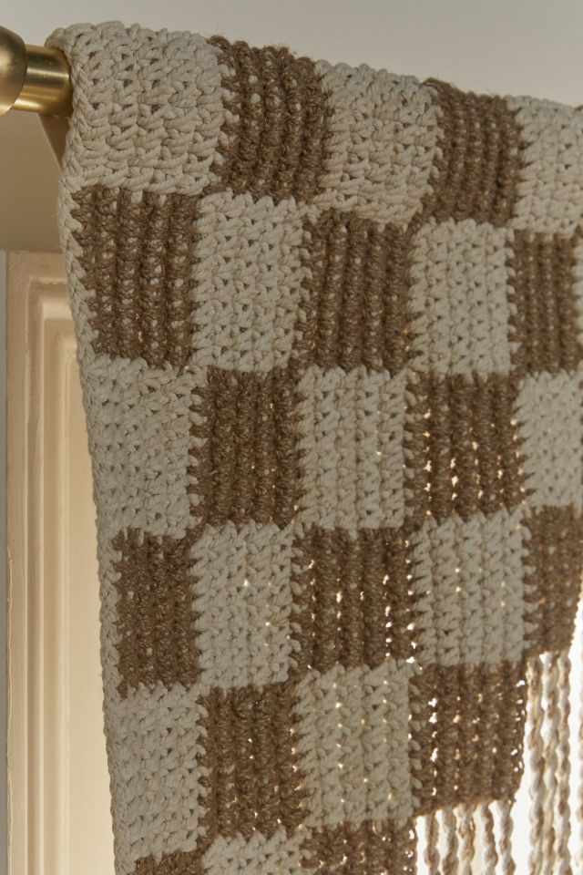 Checkerboard Macrame Door Portal #3