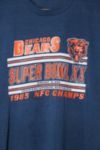 VINTAGE NFL CHICAGO BEARS SUPER BOWL TEE SHIRT EARLY 1986 SIZE