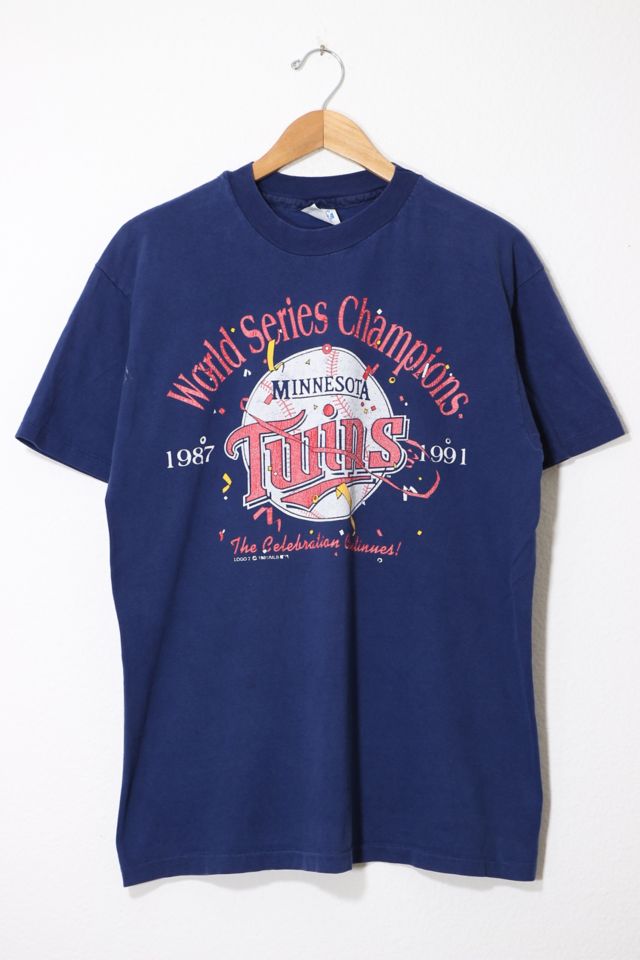 Minnesota Twins Shirt 1987 1991 World Series Champions 