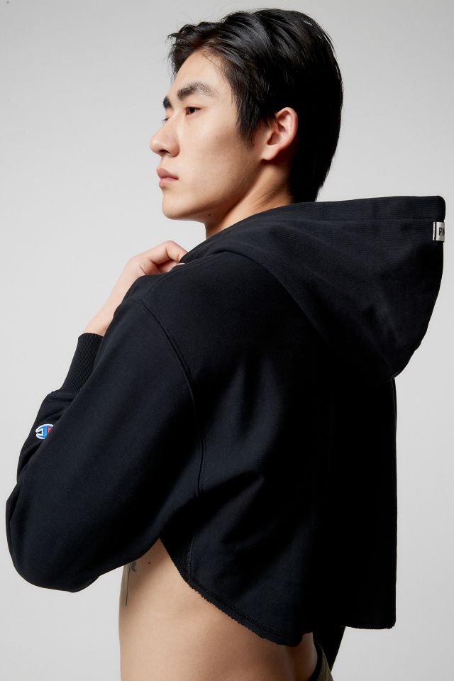 Champion Reverse Weave French Terry Cropped Hoodie Sweatshirt #3