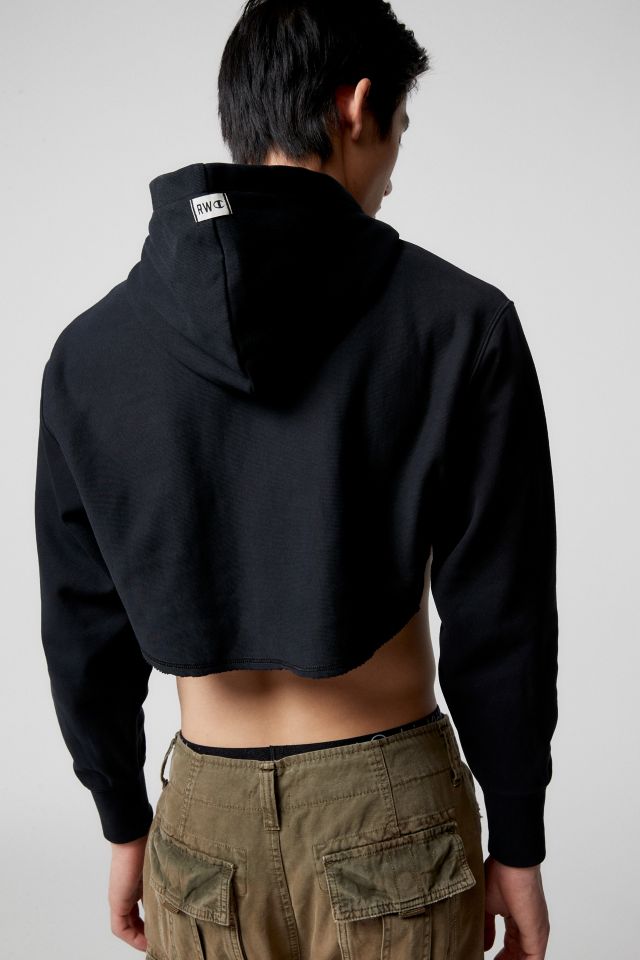 Champion Reverse Weave French Terry Cropped Hoodie Sweatshirt #4