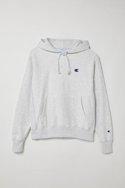 Champion Reverse Weave Hoodie Sweatshirt In Light Grey At Urban Outfitters