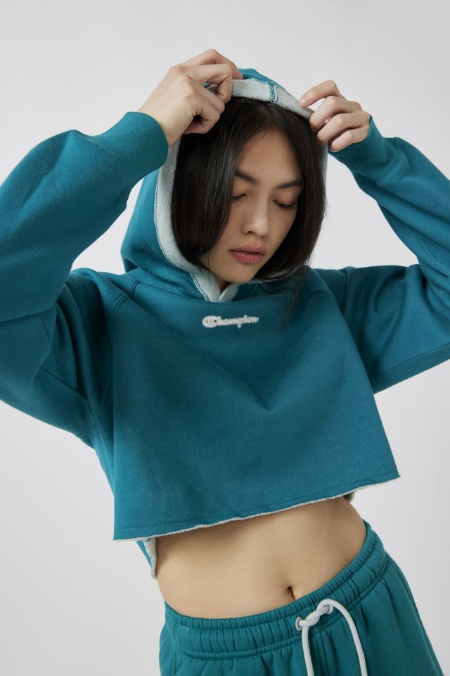 Urban outfitters champion hot sale cropped hoodie