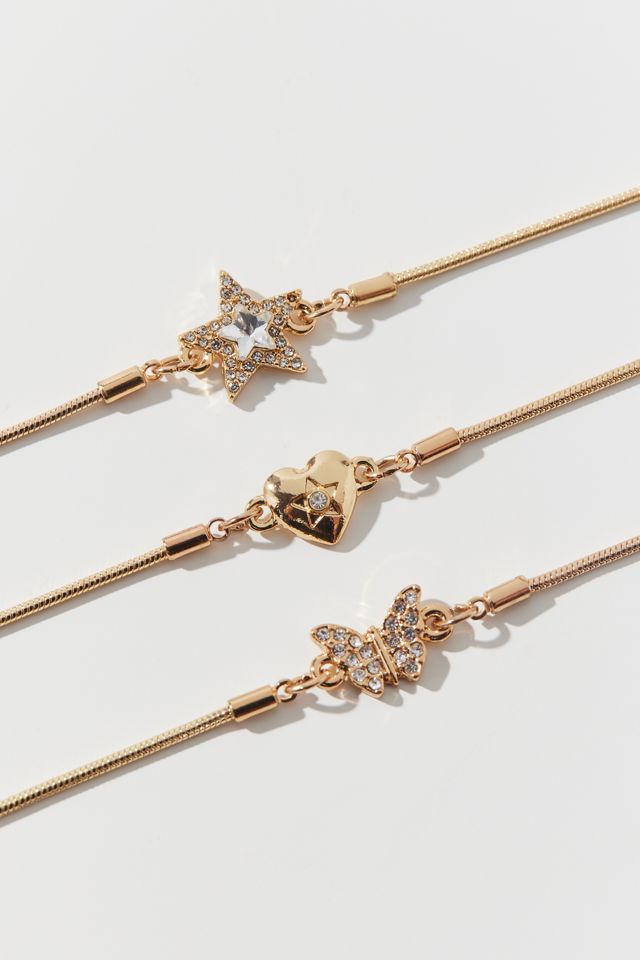 Rhinestone Icon Bracelet Set Urban Outfitters