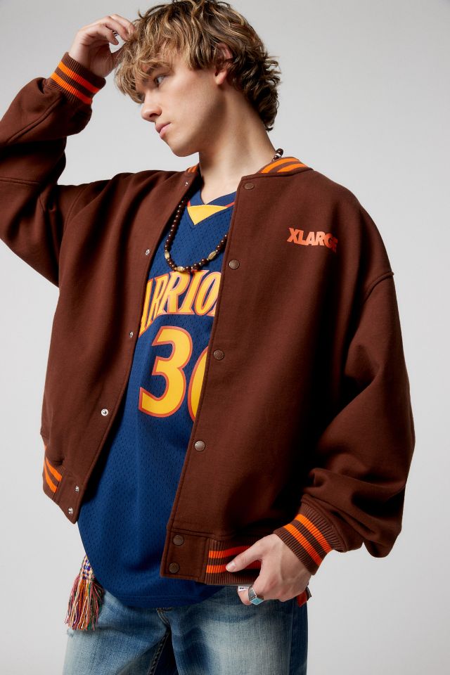 【Badee】Velour Varsity Jacket Aelfric Eden Varsity Jacket Men's Vintage Bomber Jackets Y2k