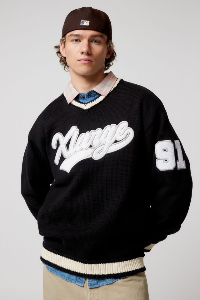 XLARGE Line Knit V-Neck Sweater | Urban Outfitters Canada