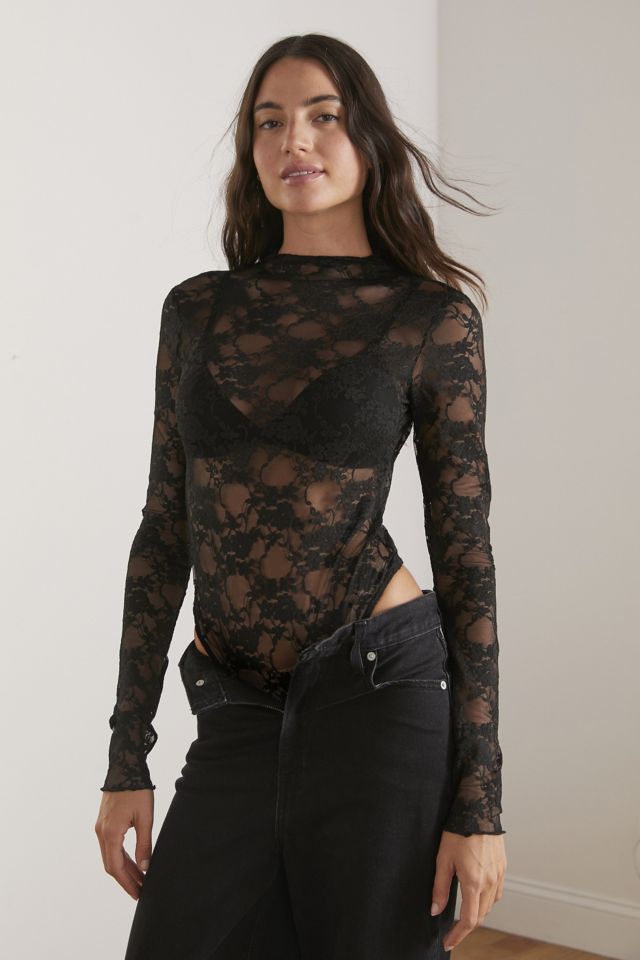 Out From Under Lots Of Lace Bodysuit, Urban Outfitters