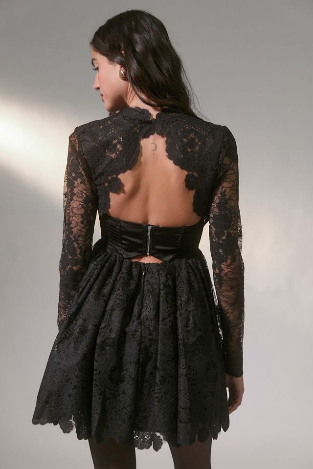 For Love & Lemons Regina Lace Shrug & Mini Dress Set | Urban Outfitters