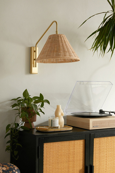 Urban Outfitters Tina Rattan Sconce - Thumbnail 5