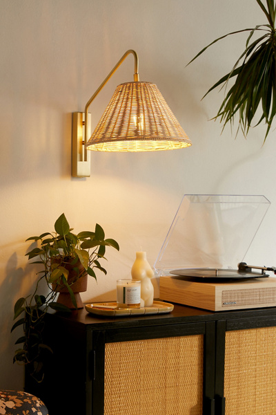 Urban Outfitters Tina Rattan Sconce
