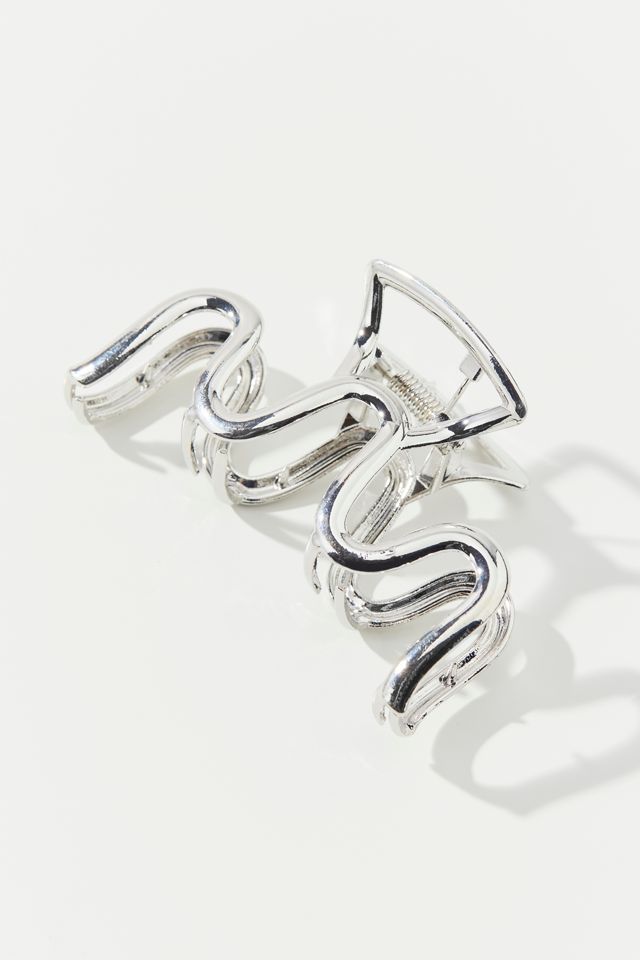 Wavy Metal Claw Clip Urban Outfitters