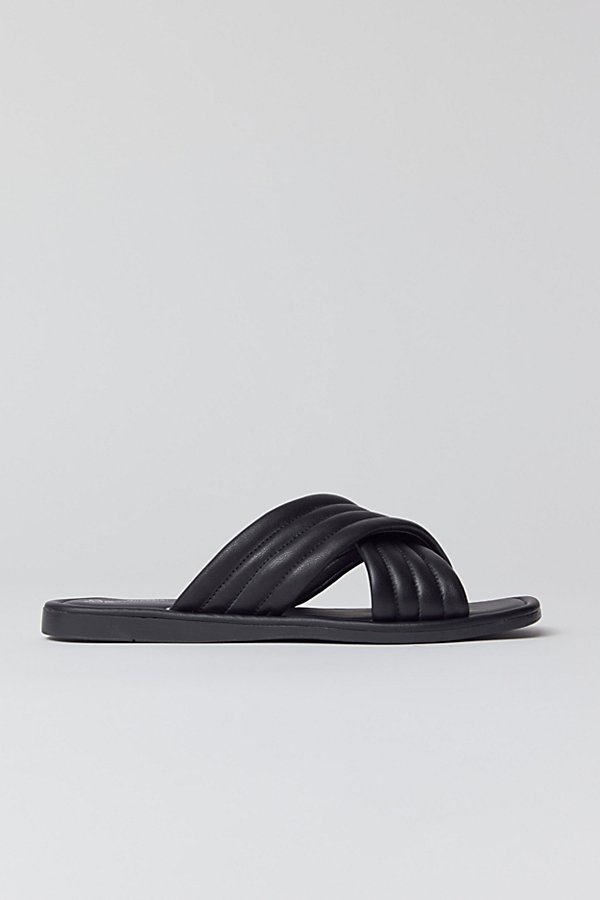 SEYCHELLES WORD FOR WORD SLIDE SANDAL IN BLACK, WOMEN'S AT URBAN OUTFITTERS