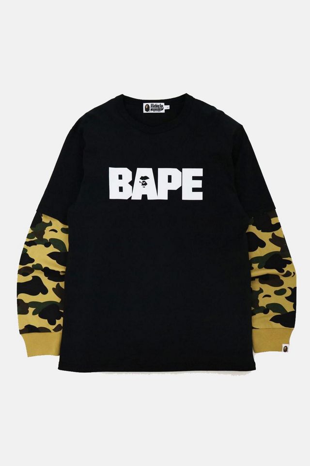 BAPE 1st Camo Layered L/S Tee | Urban Outfitters