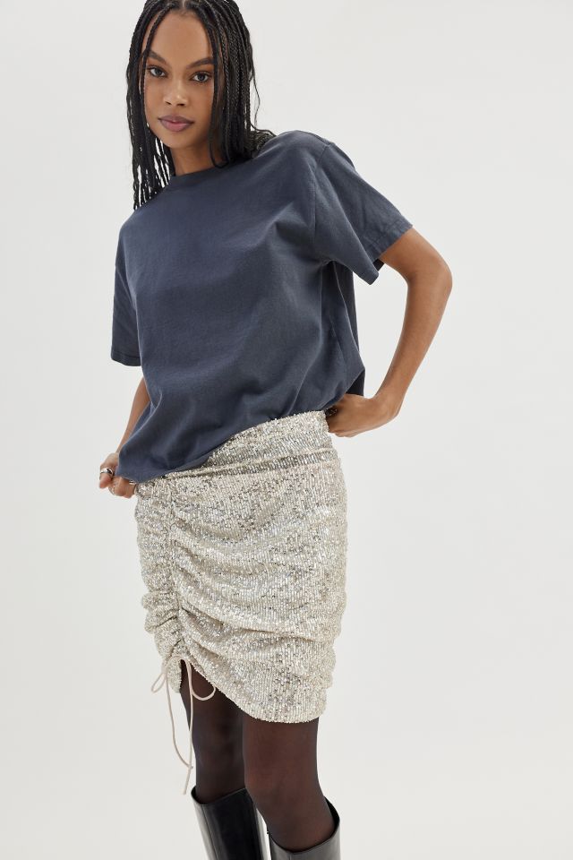For Love & Lemons Candice Sparkly Sequin Mini Skirt #3
