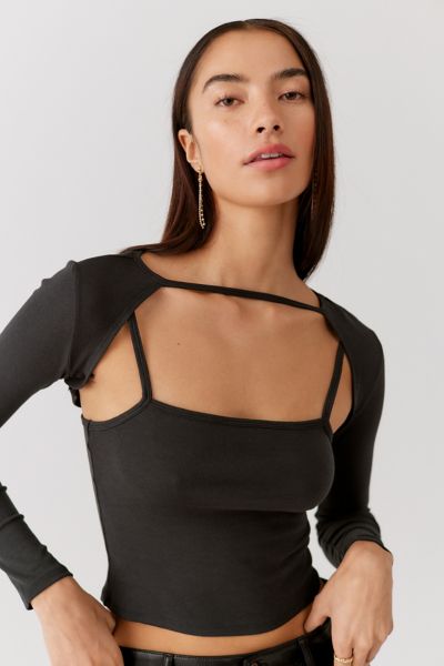 UO Strappy Cami & Shrug Set Urban Outfitters Women Clothing Tops Camisoles 