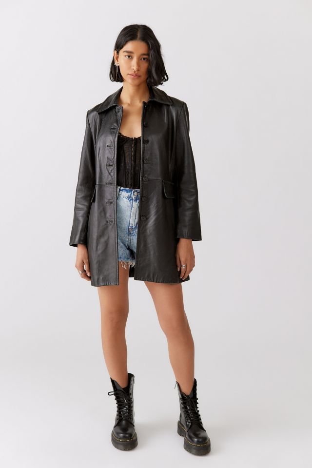 Urban Renewal Vintage Leather Trench Jacket #1