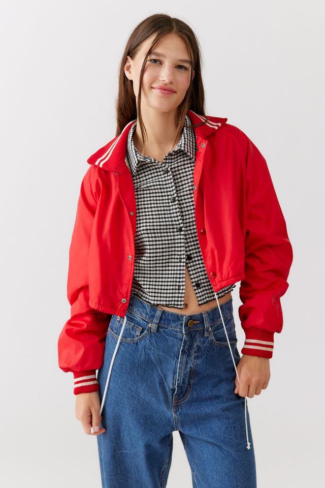 Urban Renewal Remade Cropped Baseball Jacket #2