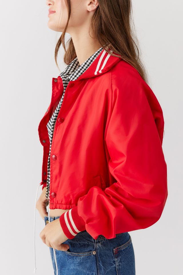 Urban Renewal Remade Cropped Baseball Jacket #5