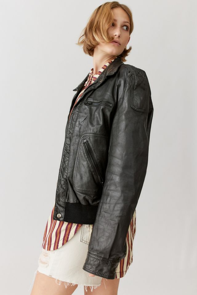 Urban Renewal Vintage Leather Flight Jacket #3