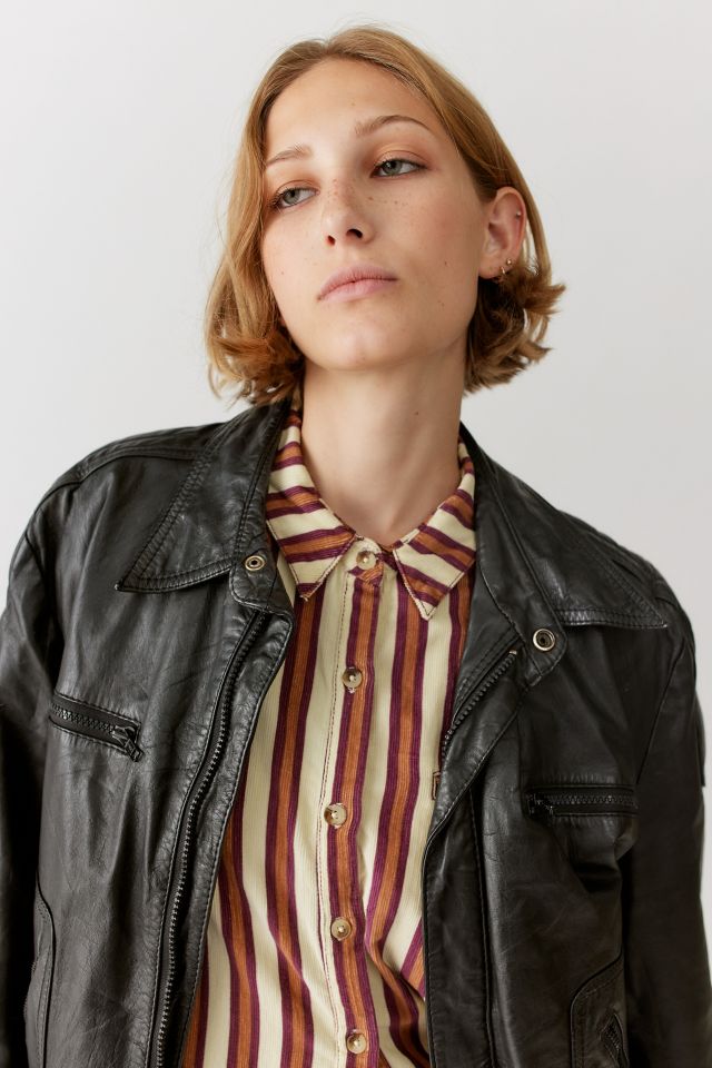 Urban Renewal Vintage Leather Flight Jacket #4