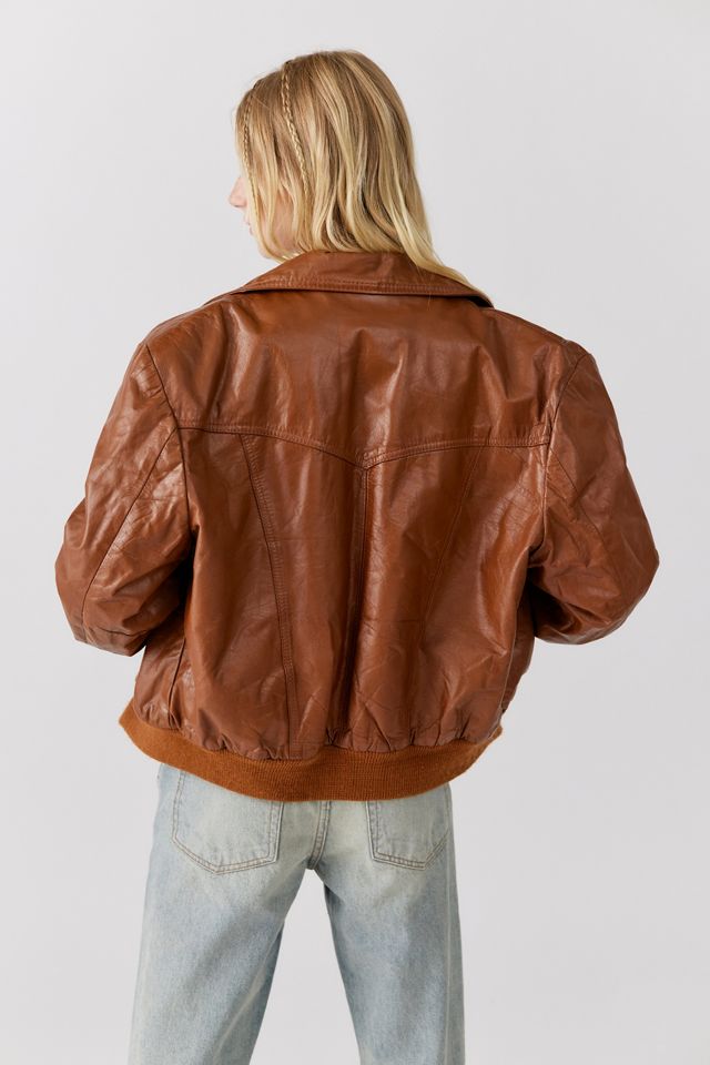 Urban Renewal Vintage Leather Flight Jacket #3