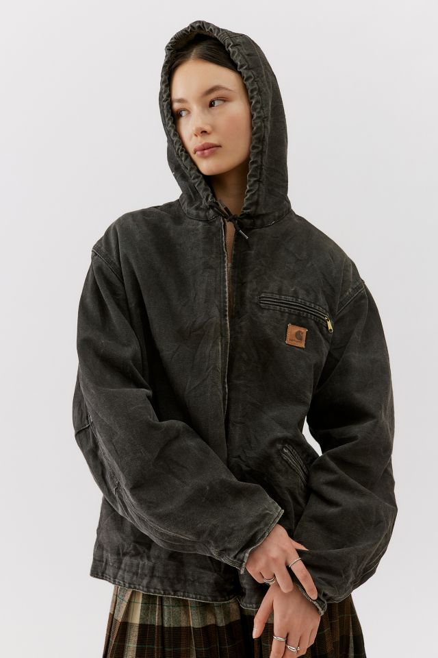 Green carhartt jacket on sale women's