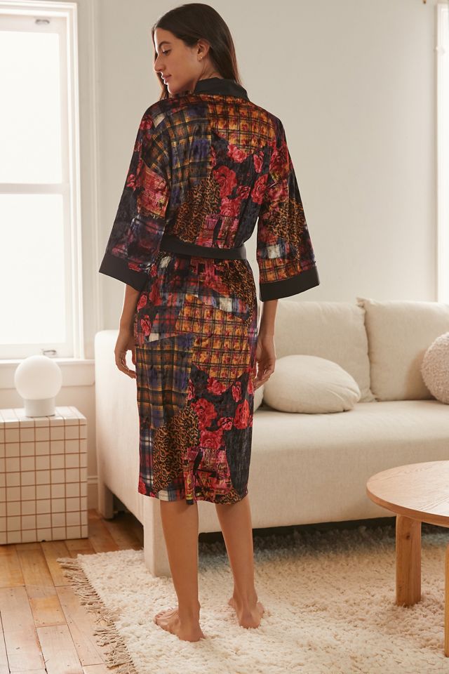Printed Velvet Robe #2
